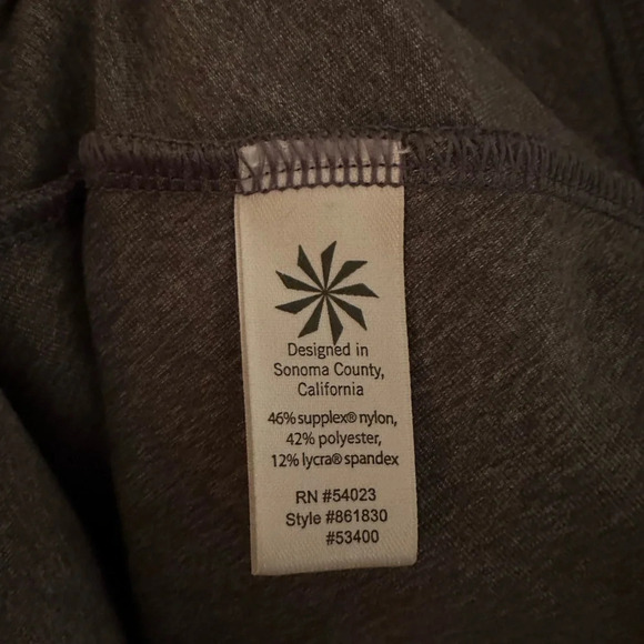 ATHLETA Retro Renew SMALL Gray Flirty Jacket With Tiered Ruffle Layers Twirly - Picture 7 of 11